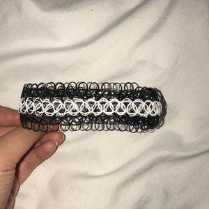 Three colors tattoo choker